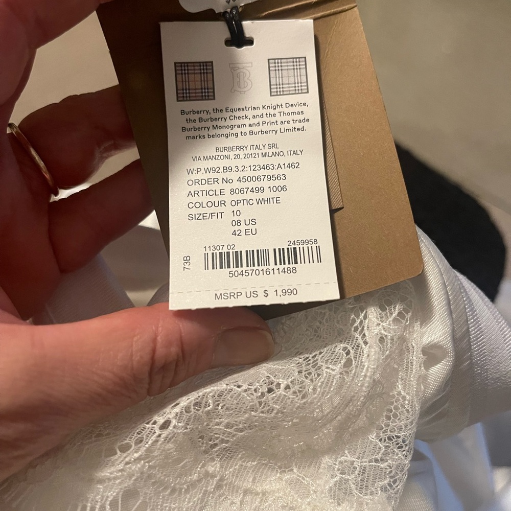Burberry White Mini Dress - Picture 6 of 16